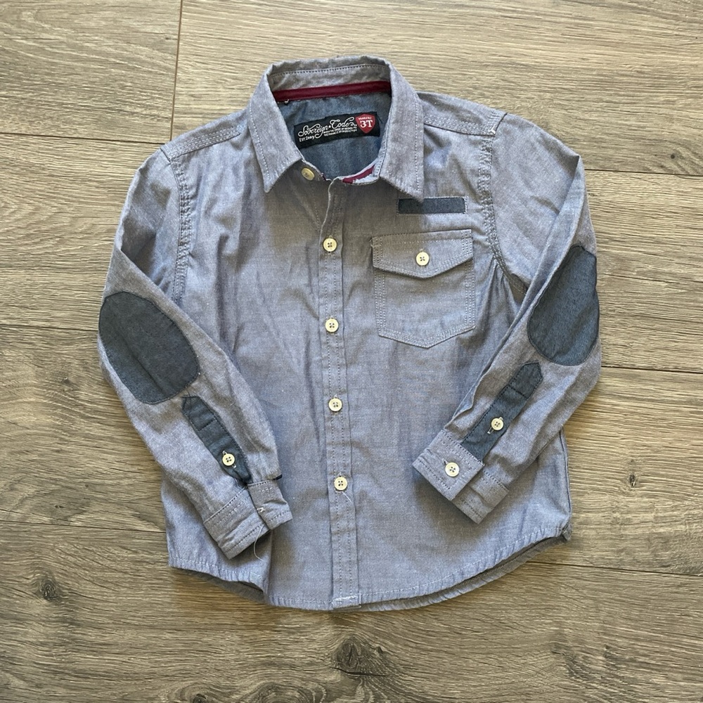 Toddler boys button down shirt